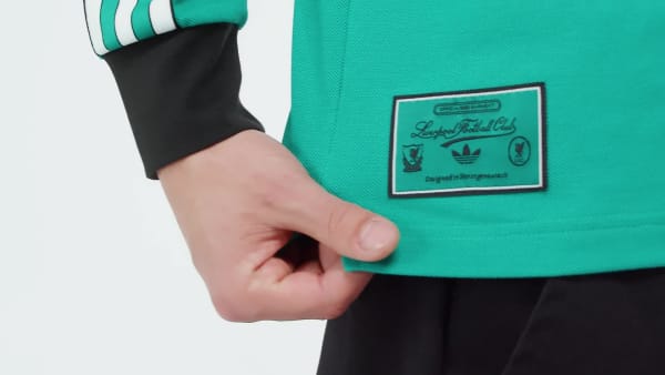 Vert Polo manches longues Liverpool FC Terrace Icons