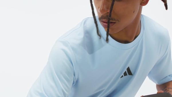 Niebieski Koszulka Power 3-Stripes 
