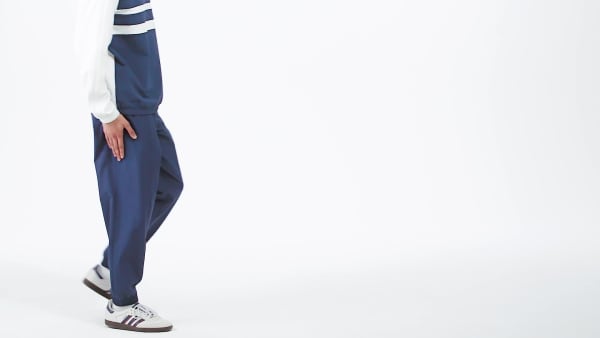 Blue Cuffed Cargo Trousers