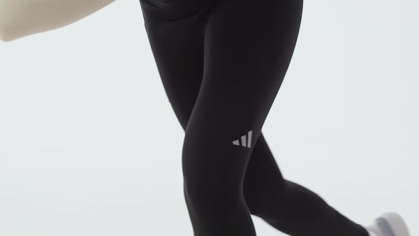 Siyah adi365 Climacool 3 Stripes Tam Boy Koşu Taytı