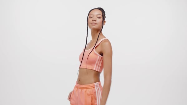 Orange Adicolor 3-Stripes Bra Top