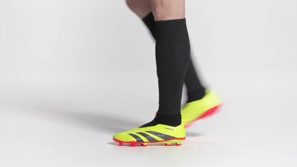 Jaune Chaussure de football Predator League sans lacets Terrain souple
