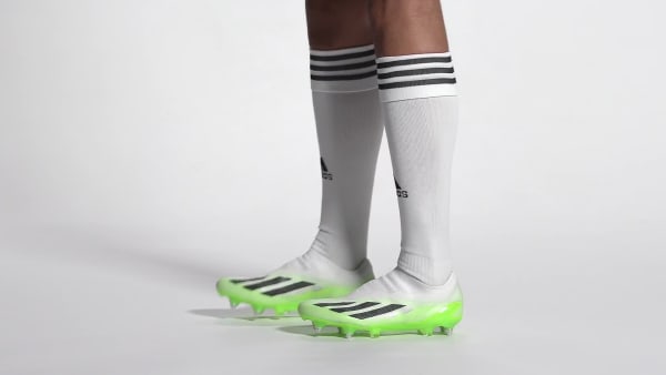 Blanco Guayos de Fútbol X Crazyfast.1 Sin Cordones Terreno Suave