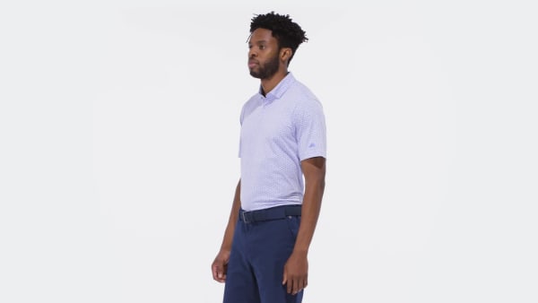 Blue Go-To Print Golf Polo Shirt