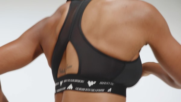 Negro Top Deportivo Powerreact Training Soporte Medio