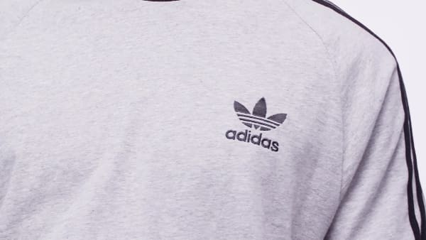 sedá Tričko Adicolor Classics 3-Stripes