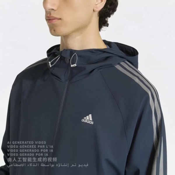 Bla STRIPED REGULAR WINDRUNNER Jakke