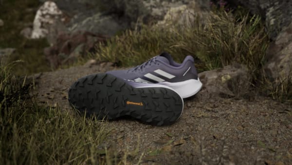 Purple Terrex Agravic 3 Trail Running Shoes