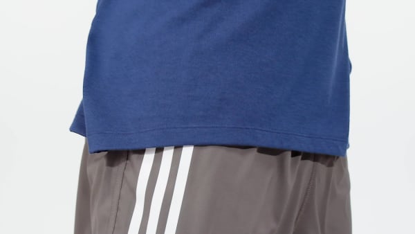 Niebieski Koszulka Own the Run 3-Stripes