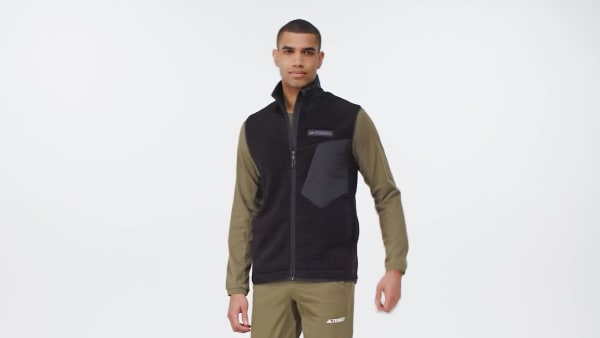 Noir Veste sans manches molleton poils longs Terrex Xploric