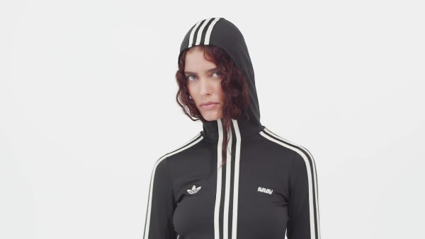 ブラック adidas by Avavav フード付きベースレイヤー