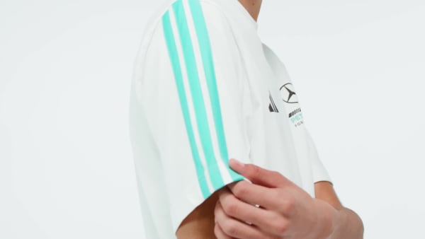 Hvit MERCEDES - AMG PETRONAS FORMULA 1 TEAM DNA T-SKJORTE