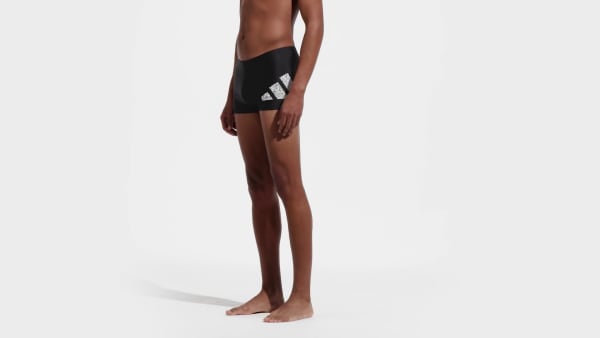 Black Branded Swim Boxers