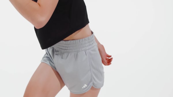 Plomo Shorts Pacer Essentials Tejidos Pretina Alta