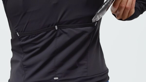 Negro Chaqueta de running adi365 Seasonal