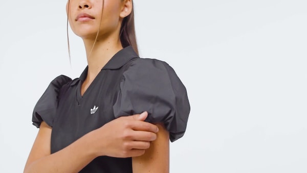 Preto VESTIDO COM MANGAS EM BALÃO