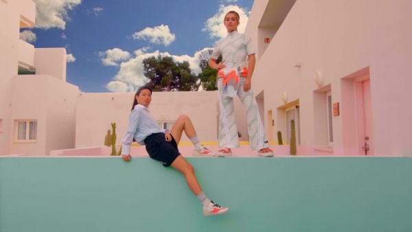 White adidas x Marimekko Future Icons Flared Leggings