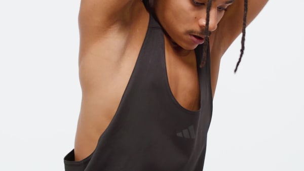 Negro Camiseta de tirantes Power Stringer