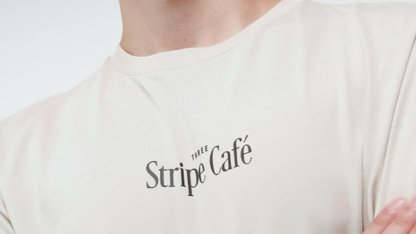 Bege T-SHIRT COFFEE CAFE DONUT BOX GRAPHIC