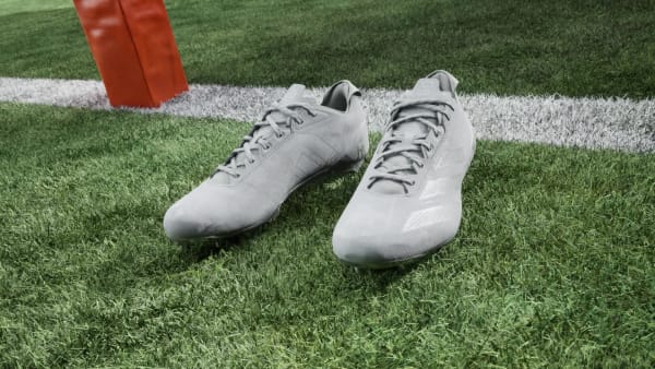 Grey Adizero Electric II SMU Football Cleats