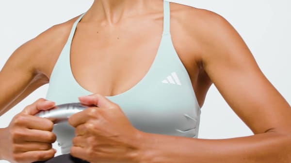 Green Optime Essentials Workout Light Support Bra