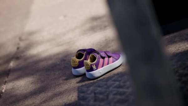 Purple adidas x Disney Minnie Mouse Grand Court Shoes Kids