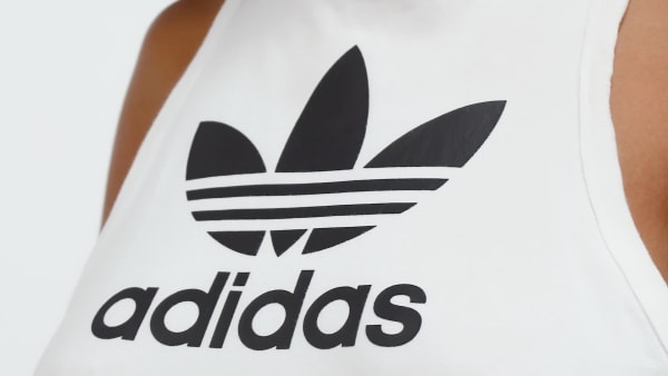 Blanco Polera sin Mangas Trifolio