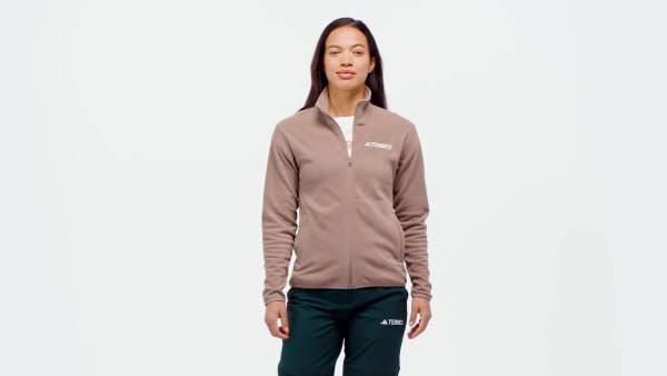 Marron Chaqueta de felpa con cremallera Multi Essentials