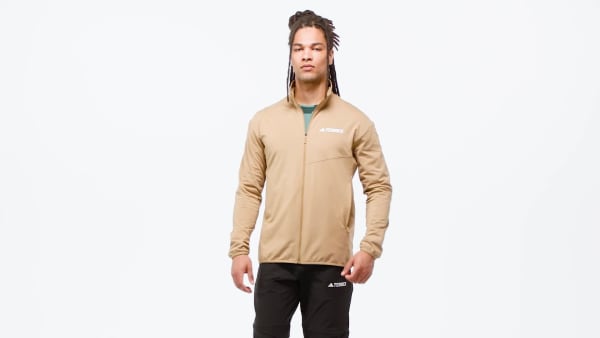 Kahverengi Terrex Multi CLIMAWARM Tam Boy Fermuar Teknolojili Polar Üst