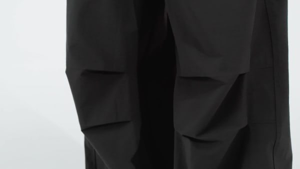 Black Premium Essentials Utility Parachute Pants