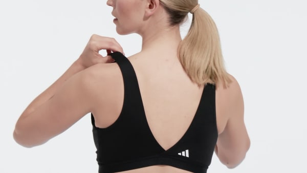 adidas Yoga Essentials Studio Light-Support Nursing Bra - Pink