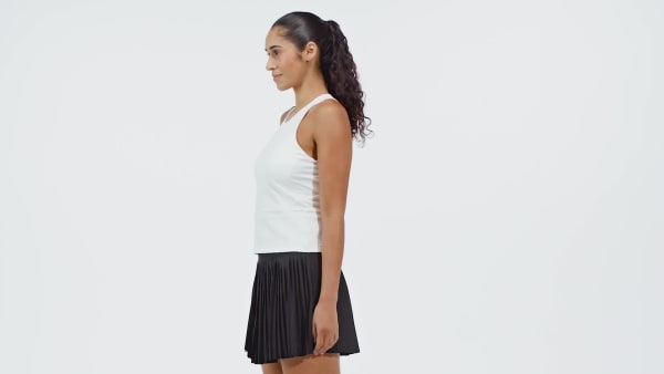 White Tennis Climacool Mid-Length Y-Tank Top