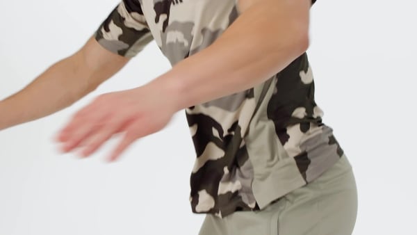 Grun Train Essentials Camo Allover Print T-Shirt