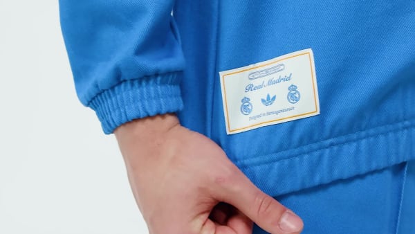 Blauw Real Madrid Terrace Icons Drill Shirt