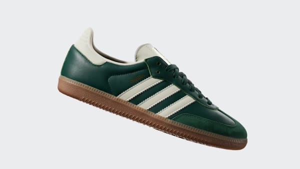 Adidas samba hotsell green and gold