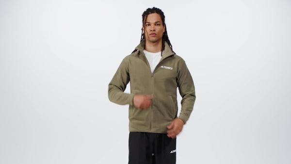 Green Multi Essentials Full-Zip Fleece Jacket