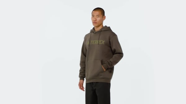 Verde Sudadera con capucha y logotipo grande Terrex Multi