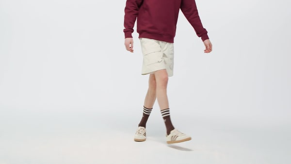 Beige Premium Essentials Utility Cargo Shorts