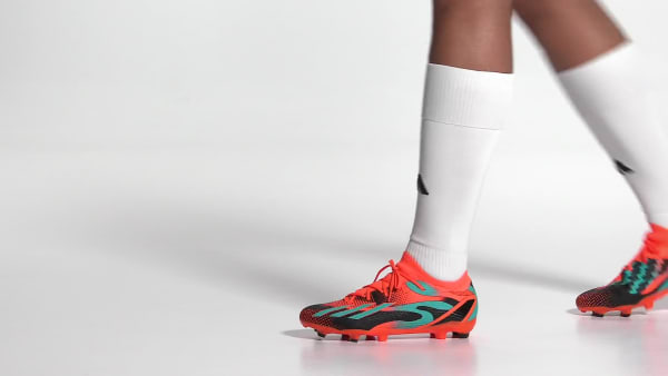 Naranja Calzado de Fútbol X Speedportal Messi.3 Terreno Firme