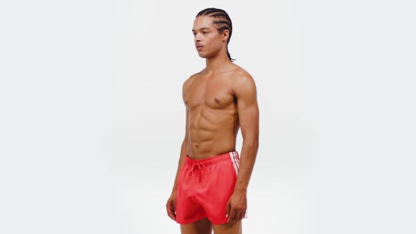 Rojo Bañador 3-Inch 3 bandas