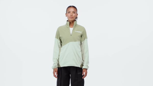 Verde Anorak Terrex Multi Climawarm Fleece