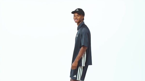 Blue Stadium Jacquard Polo Tee