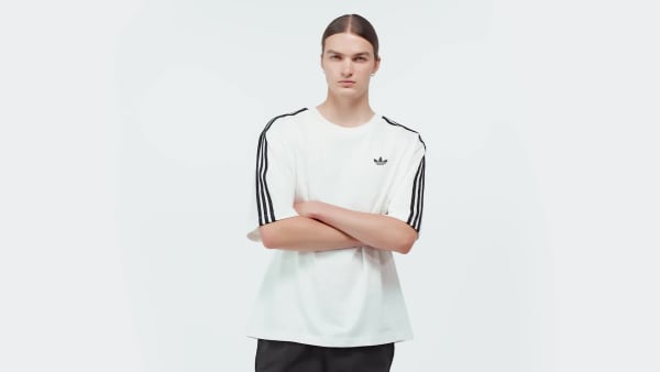 White ADICOLOR 3-STRIPES OVERSIZED T-Shirt