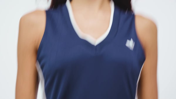 Niebieski Koszulka adidas Originals V-Neck