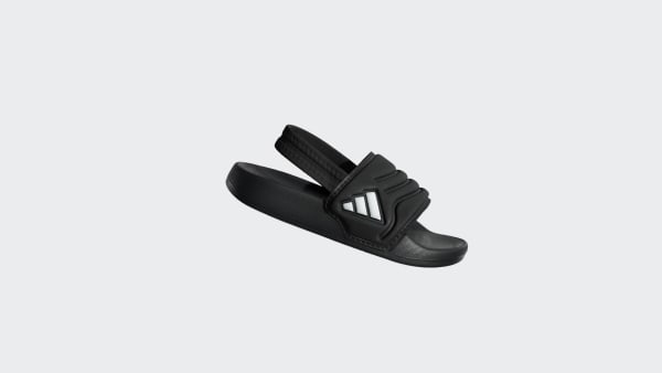 Black ADILETTE ESTRAP 2.0 SLIDES INFANTS