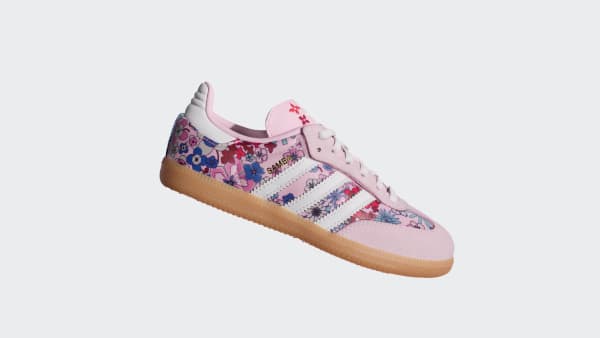 สีชมพู รองเท้า ADIDAS LIBERTY LONDON SAMBA OG COMFORT CLOSURE ELASTIC LACE