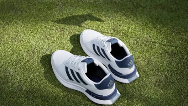 สีขาว รองเท้ากอล์ฟหนังแบบไร้ปุ่ม S2G 24