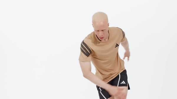 Brown Icon 3-Stripes Tee