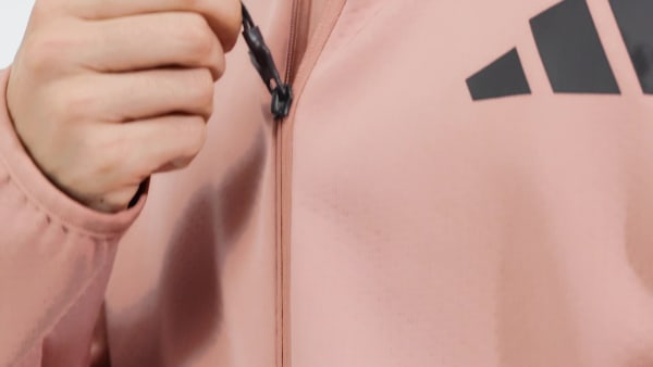 Pink Z.N.E. Full-Zip Hooded Track Jacket