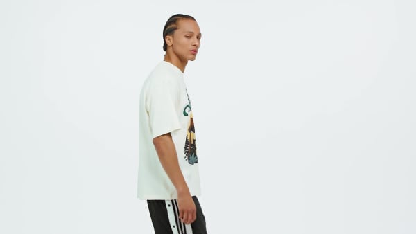 ★adidas★ OG CAMP TEE KD6245 adidas Originals Camp Graphic Tee - White | Free Shipping